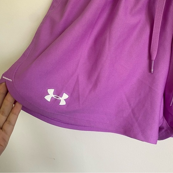 Under Armour Women Play Up Athletic Sports Shorts • Bright Purple • S Small - Picture 2 of 8
